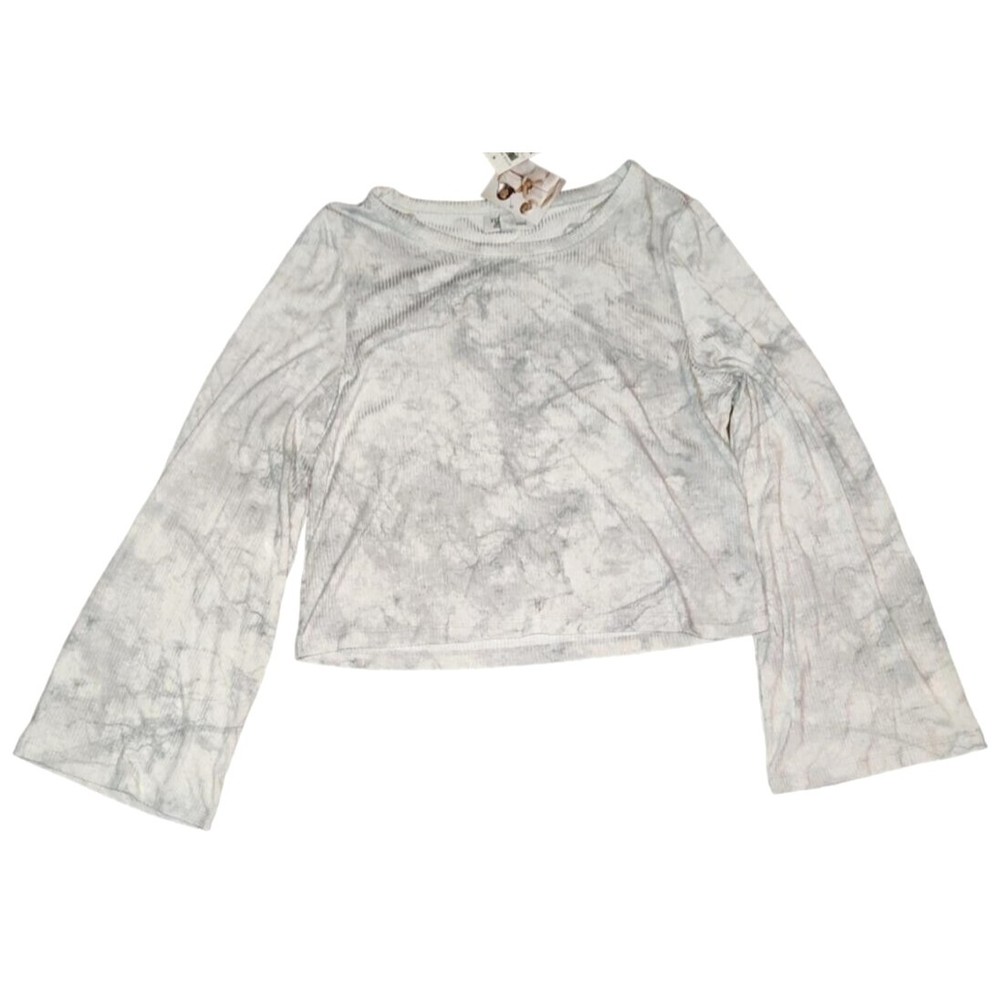 NWT Jenni Style Not Size Long Sleeve Lounge Shirt Color: Natural Marble Size: XS